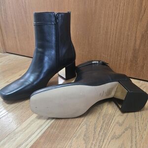 Dune ONSENA Leather W/ Gold Metal Heel